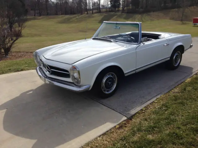 1965 mercedes 230sl both tops solid southern car 4 speed manual transmission