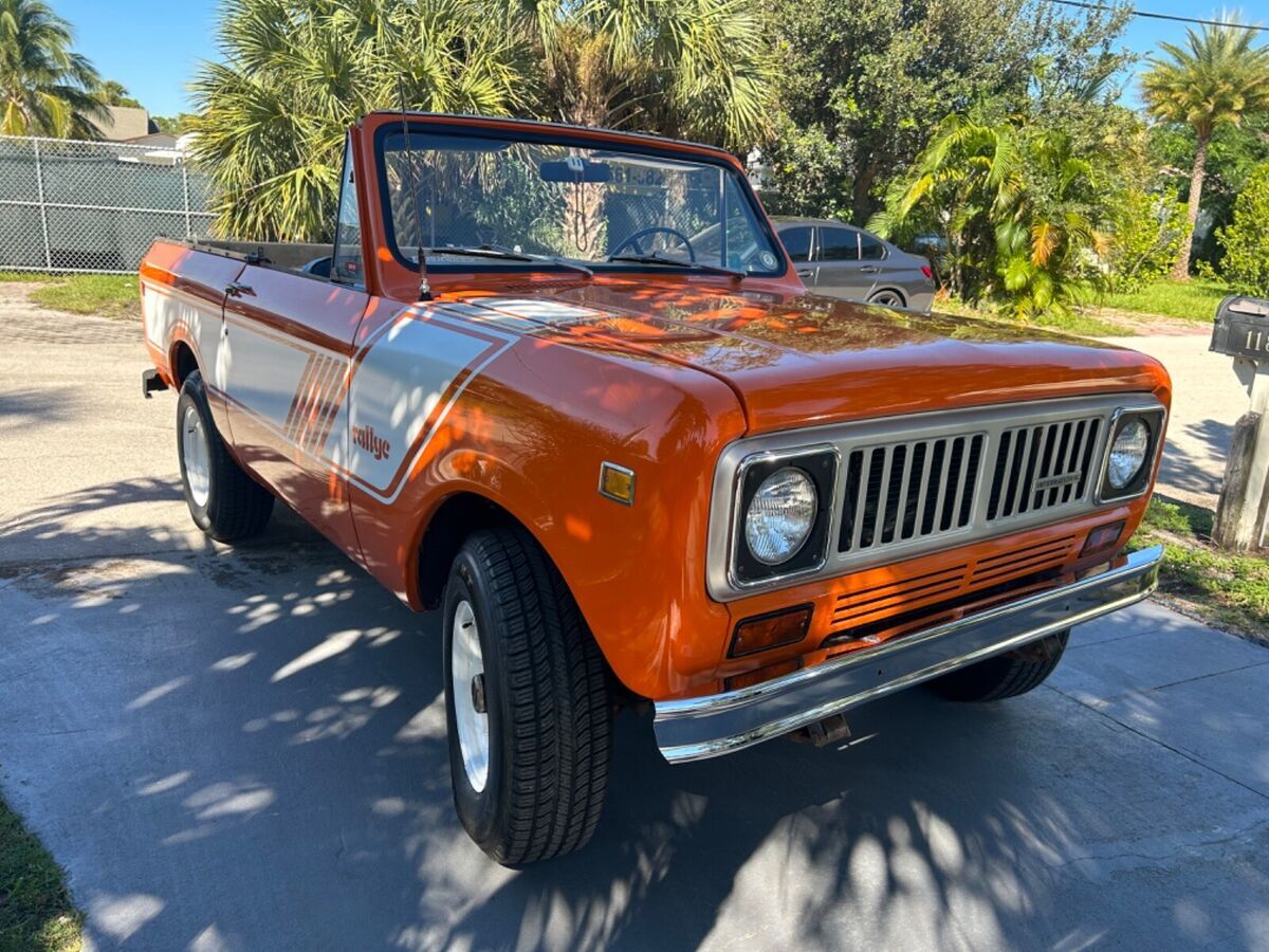 1975 international harvester orange, original scout ii w/rallye decals