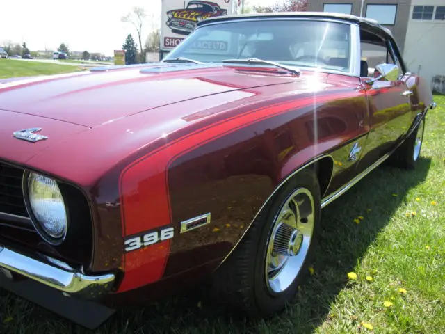 1969 chevrolet camaro ss 396 convertible - x11 code build - match code 67 paint