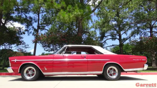 1966 ford galaxie 500 hardtop fastback red on red 390 classic - video