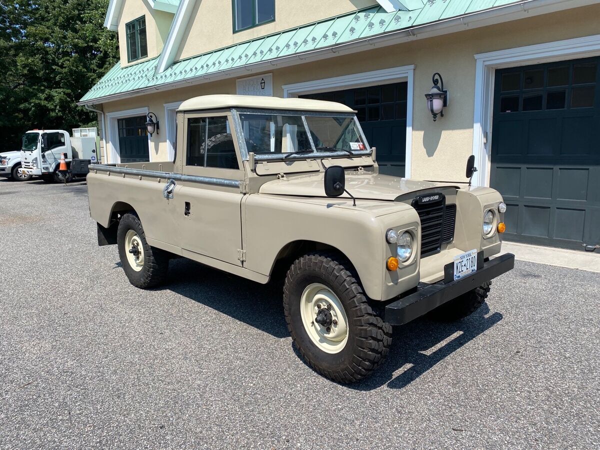 1978 land rover 109 pickup brown 4wd manual santana