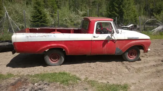1961 ford f-100 unibody long bed 292 3 spd manual truck