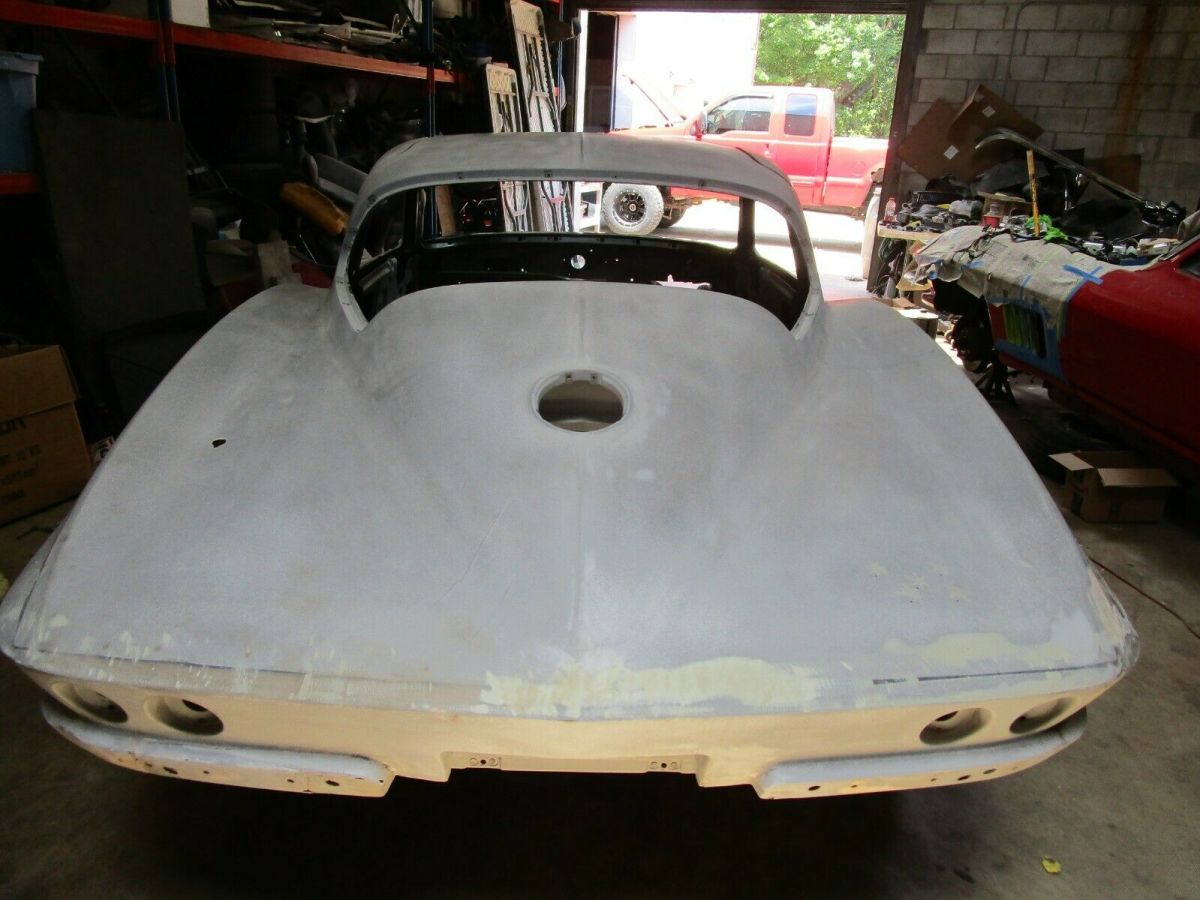 1966 corvette sport coupe firewall back body with doors nice! resto mod project