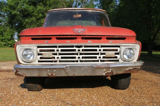 1964 ford f100 custom cab short bed 292 v8 3 speed manual