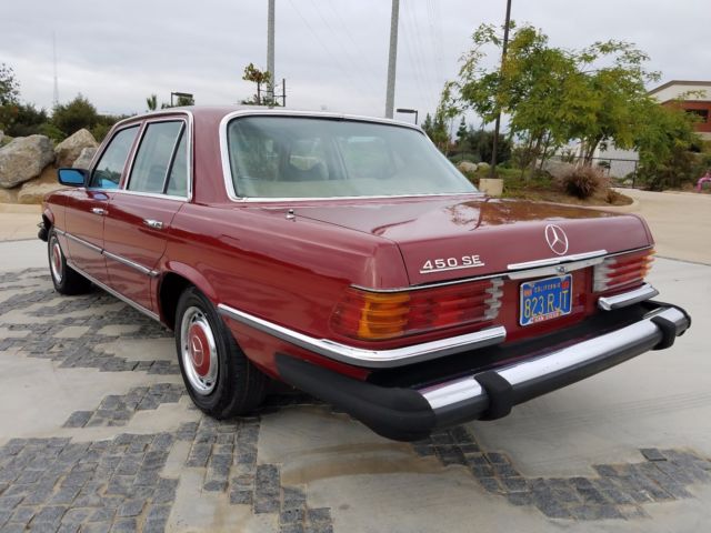 1976 mercedes benz 450 se only 55,783 documented california miles