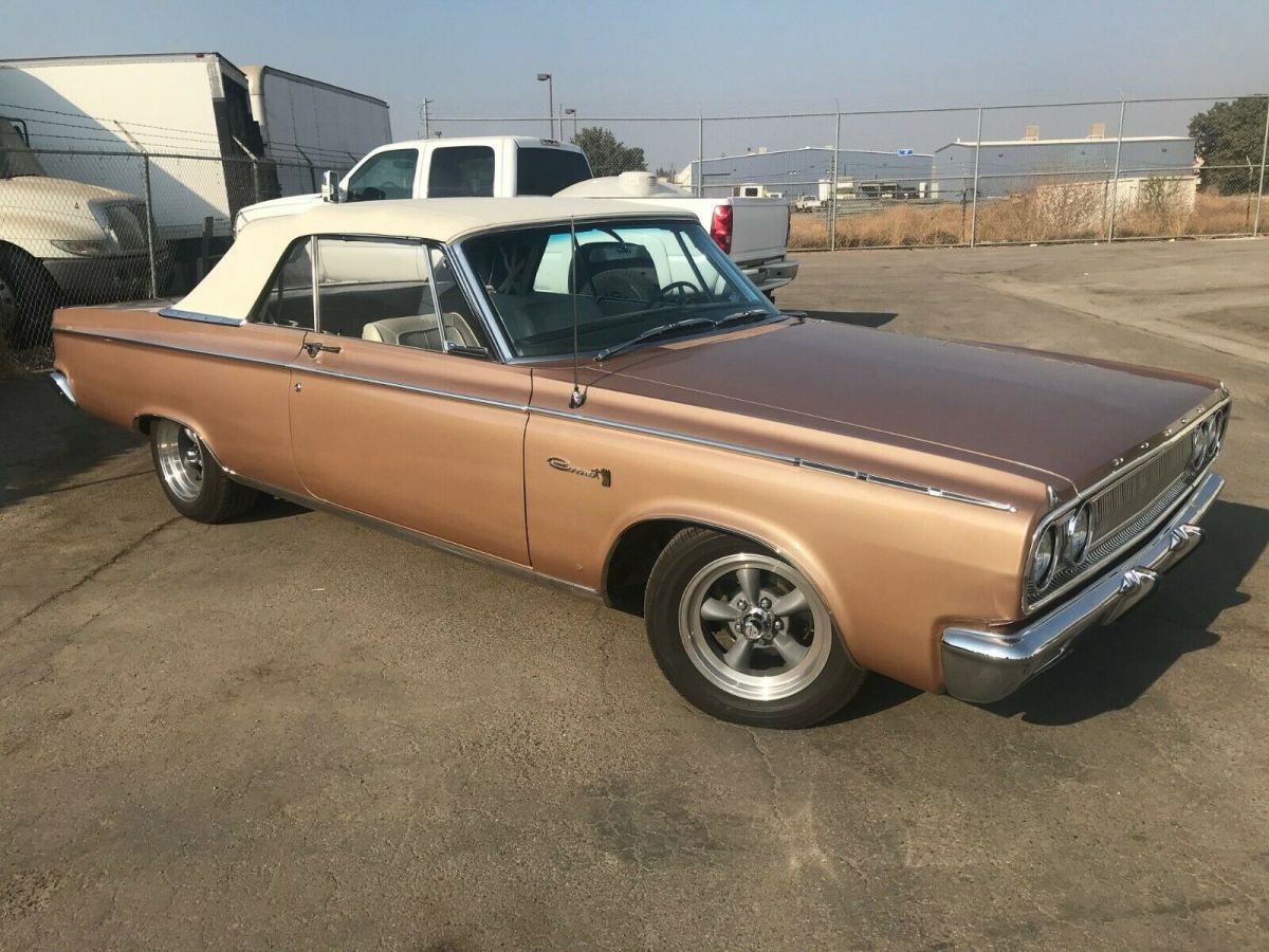 1965 dodge coronet 500 convertible. mopar original california black plate