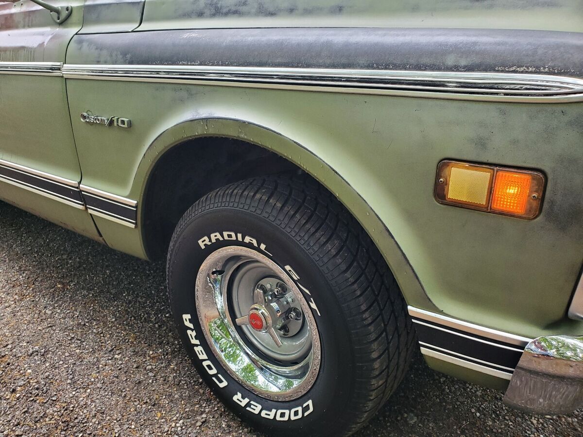 1969 chevrolet c-10 green custom