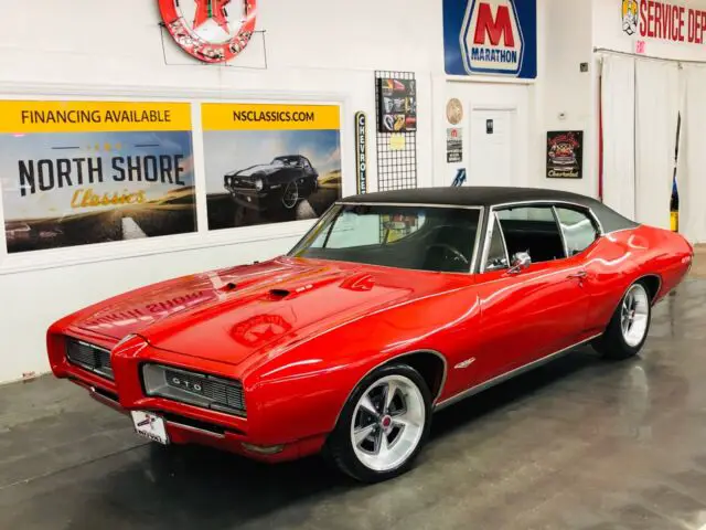 pontiac gto red with 1,231 miles, for sale!