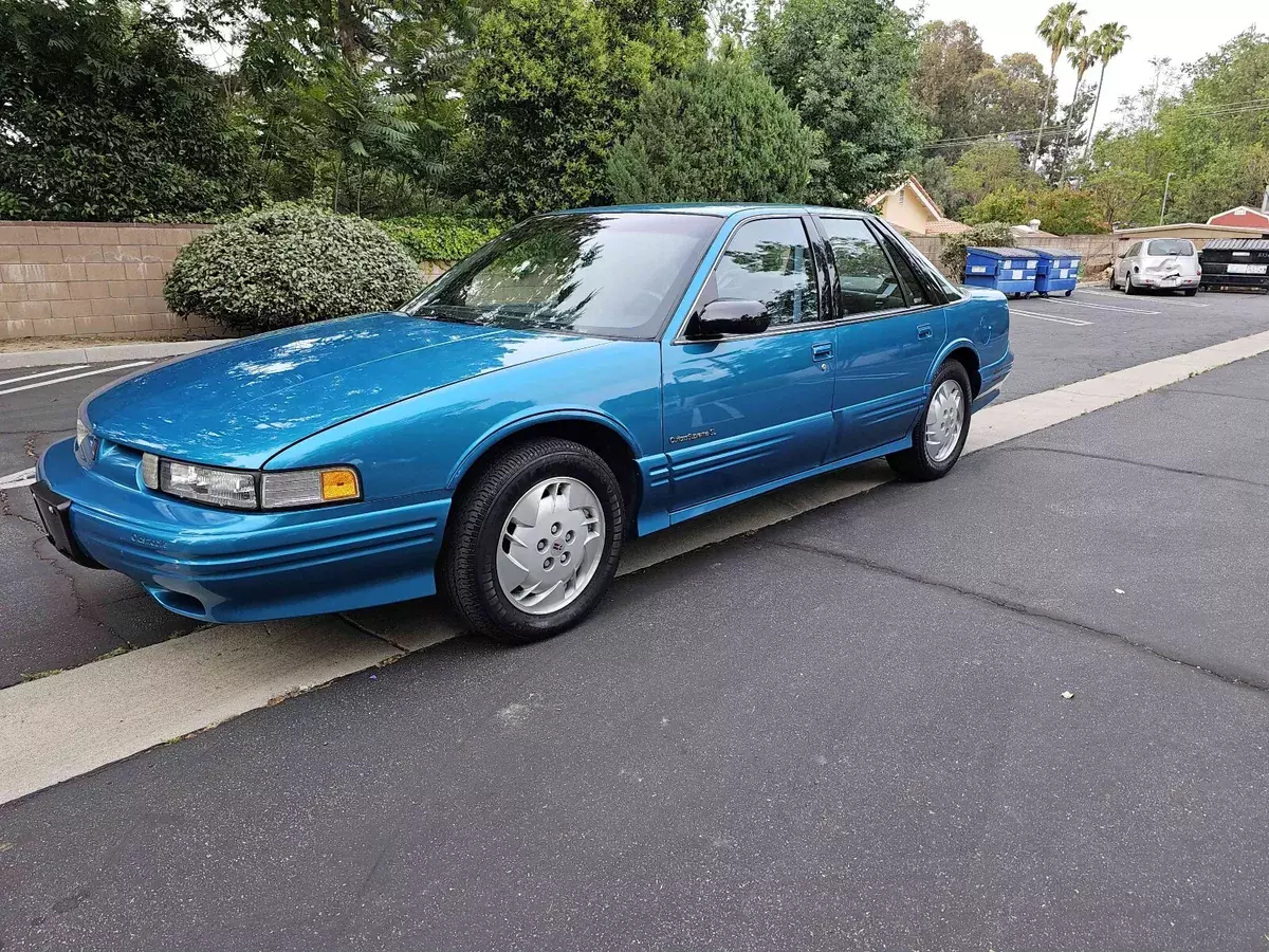 1993 oldsmobile cutlass supreme sedan blue s