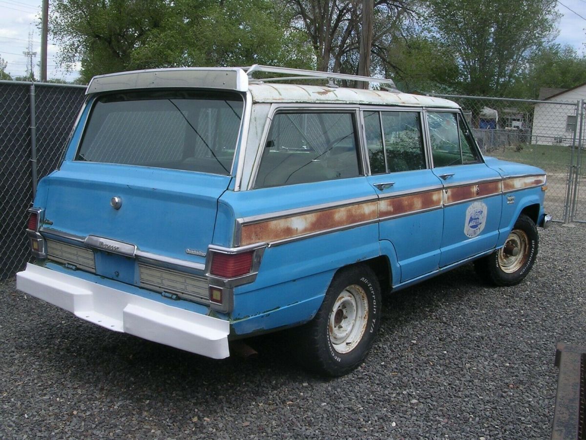 1974 jeep custom wagoneer factory amc 401 engine !!!