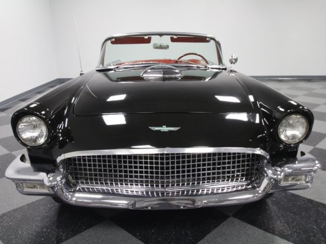 1957 ford thunderbird 70352 miles raven black convertible 312 v8 3 speed manual