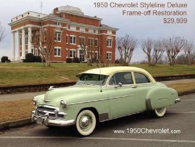 selling dad's 1950 chevrolet styleline deluxe 2-door sedan 1950chevrolet dot com in cleveland, tn