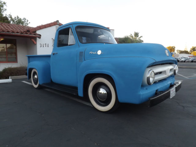 1955 ford f100 hot rat rod patina custom pick up truck chopper bobber hauler