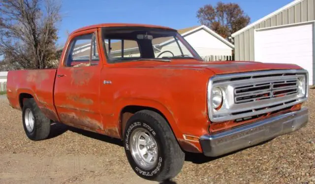 1972 dodge d100 pickup short sweptline bed 360 v8 4 speed farm fresh very solid