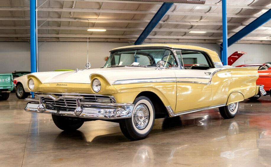 1957 ford fairlane skyliner 500 american muscle car vehicle 83621 miles