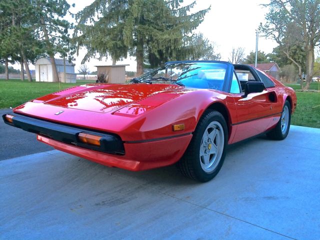 1980 ferrari 308 gtsi red with black interior