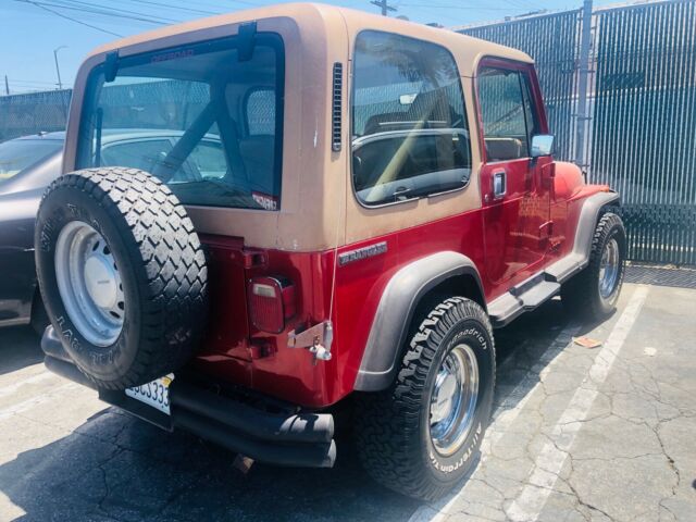 1987 jeep wrangler manual transmission red/tan beautiful condition