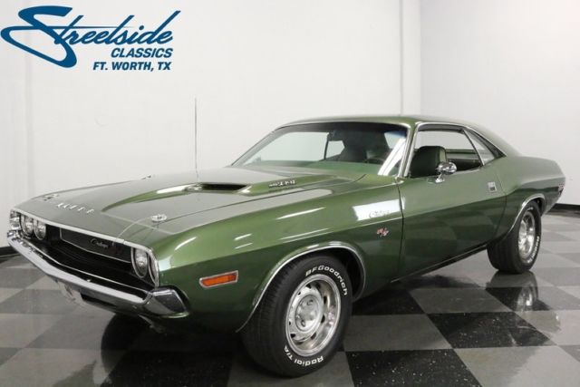 1970 dodge challenger r/t 440 six-pack 61536 miles dark green metallic hardtop 4