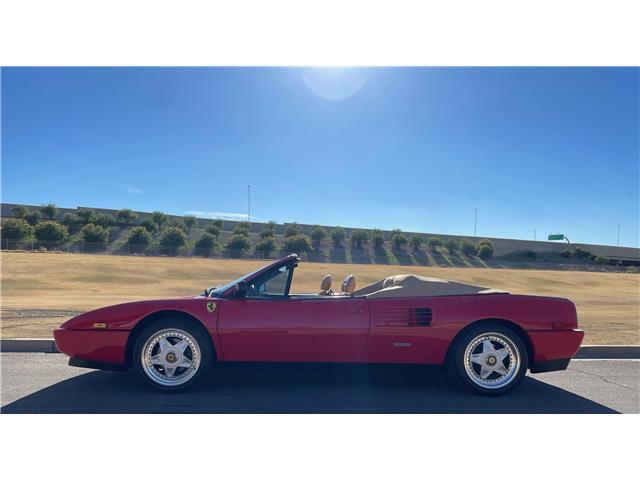 1991 ferrari mondial t spyder red/tan fresh service with clutch