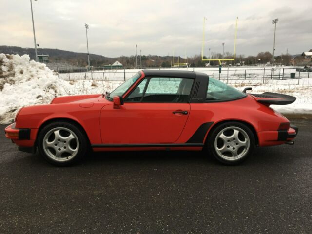 1984 porsche 911 carrera targa red/black 59k miles factory sport seats/spoilers