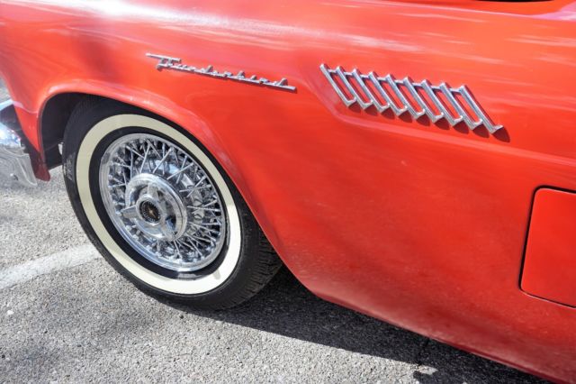 1957 ford thunderbird- 8 cylinder-2-door hardtop with port windows