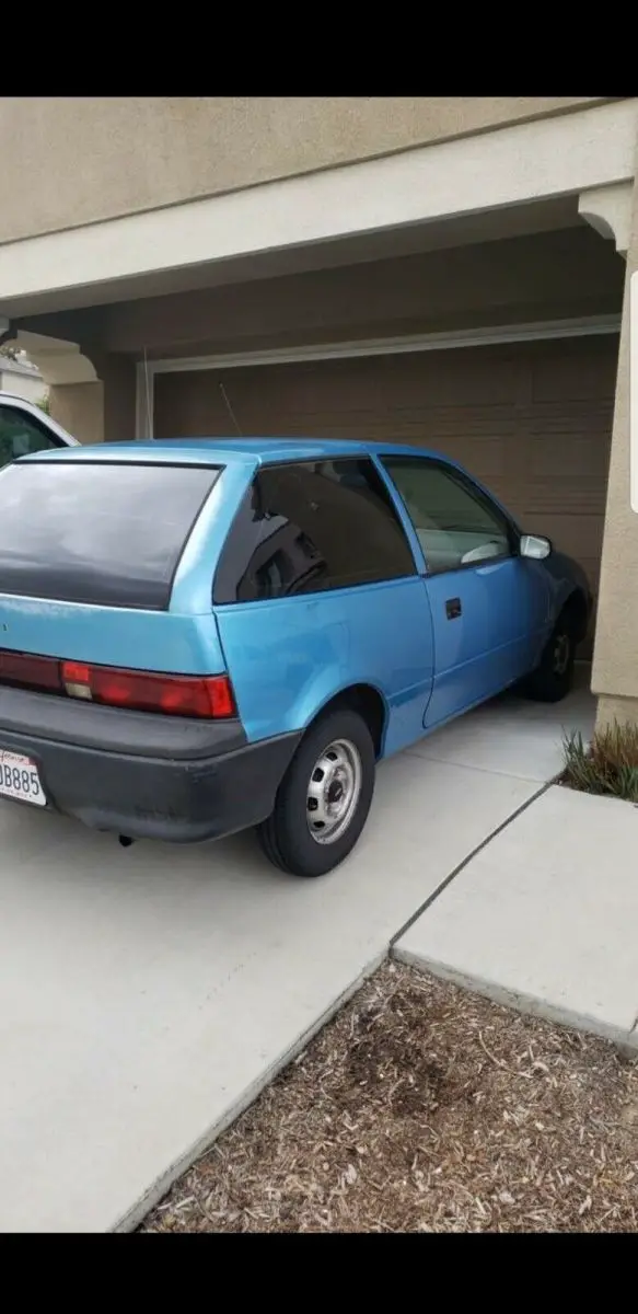 1994 geo metro hatchback blue fwd manual xfi