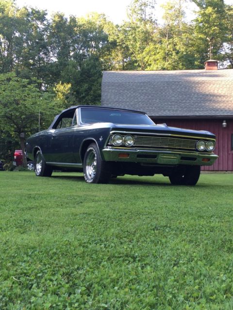 1966 chevrolet chevelle malibu convertible numbers matching 327ci 4 speed!