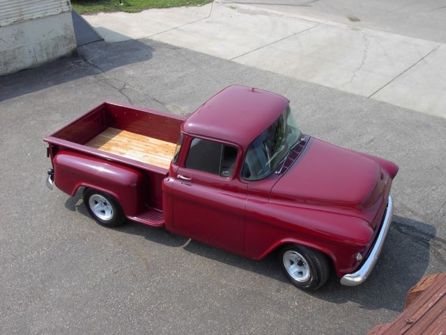 1955 56 57 chevy chevrolet pickup pu truck 3100 1/2 ton short box step side 350