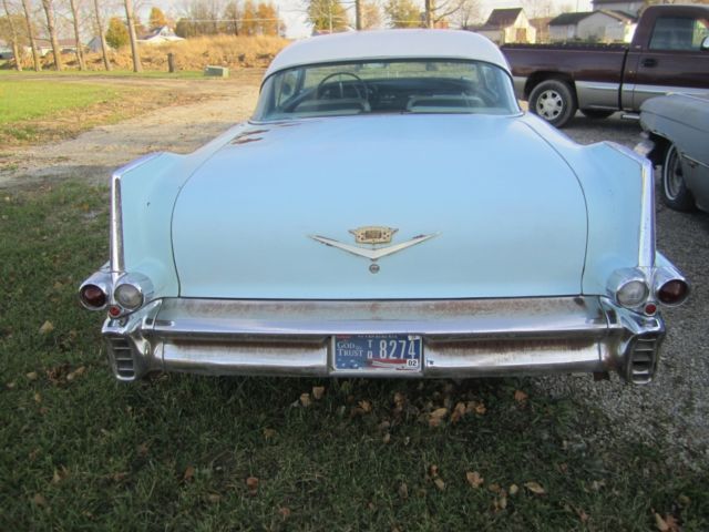 1957 cadillac de ville 2 dr hard top unrestored survivor barn find