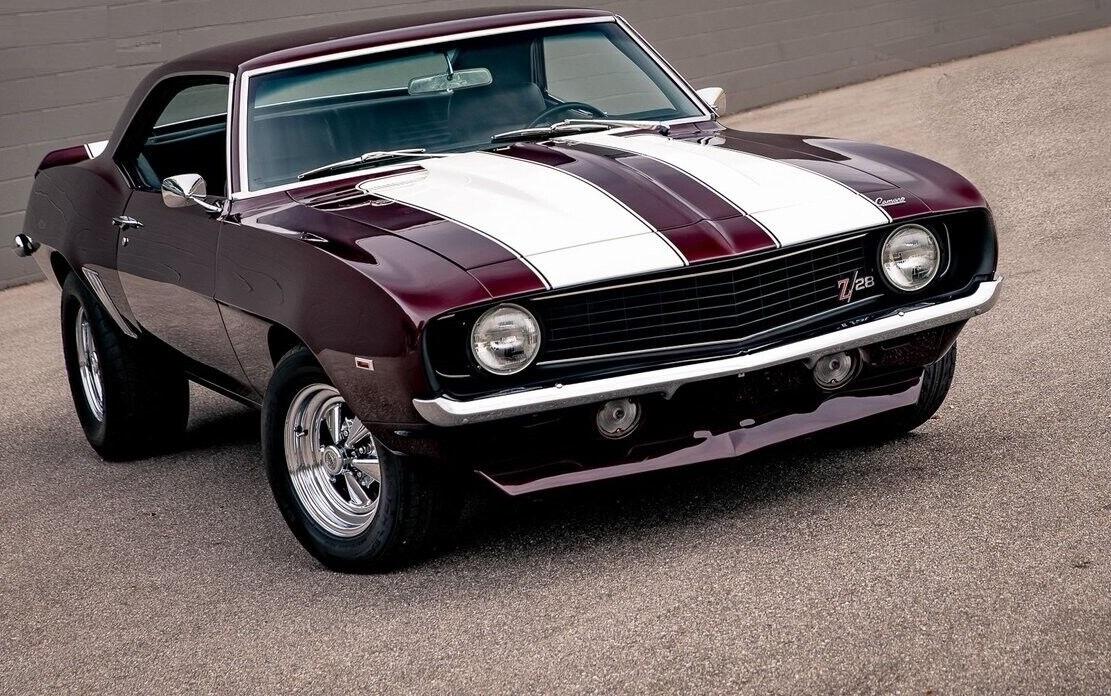 1969 chevrolet camaro z28 dark cherry pearl coupe 355 v8