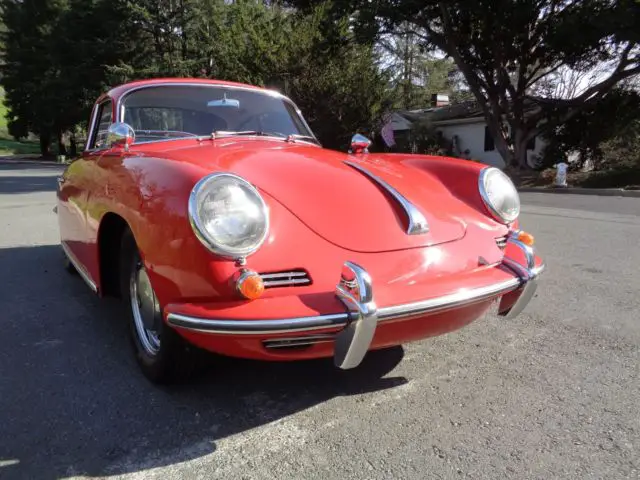 1965 porsche 356sc numbers matching engine/transmission rare options kardex coa