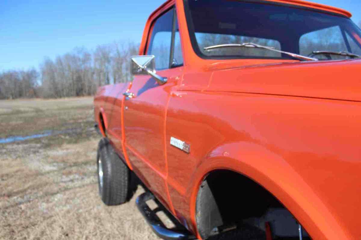 1972 chevrolet k-20 pickup orange 4wd automatic cheyenne