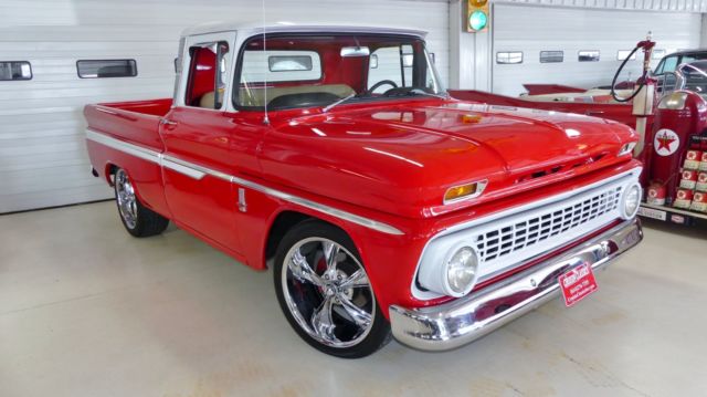 1963 chevrolet c-10 1 red pickup 350 automatic