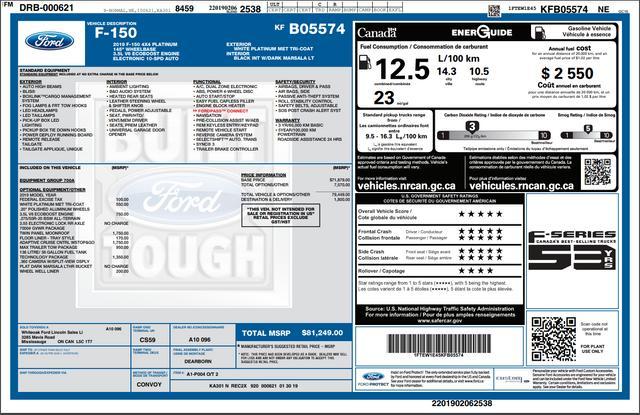 2019 ford f-150 platinum