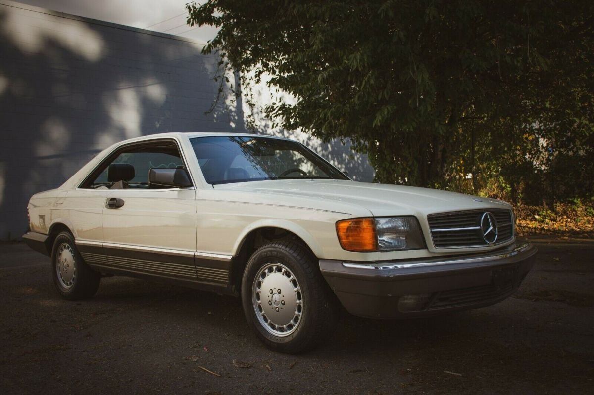 mercedes-benz 1984 sec 500 coupe in cream exterior