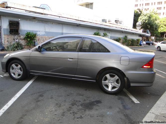 2005 honda civic ex coupe ~ guarantee credit approval ~ great on mpg for sale in honolulu, hawaii