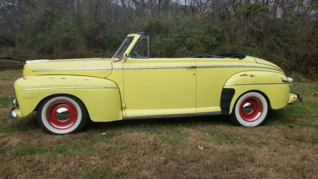 1946 ford super deluxe convertible street rod 5.0 v8 efi, aod trans, solid