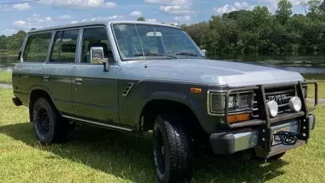 1988 toyota land cruiser grey fj62 gx