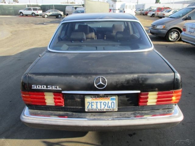 1984 meercedes-benz 500sel 4 dr used 5l v8 16v automatic no reserve