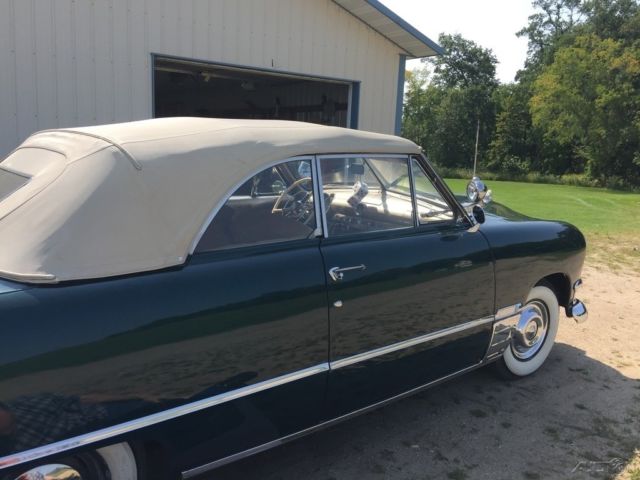 1950 ford custom convertible flathead v8 manual, steel body, leather interior