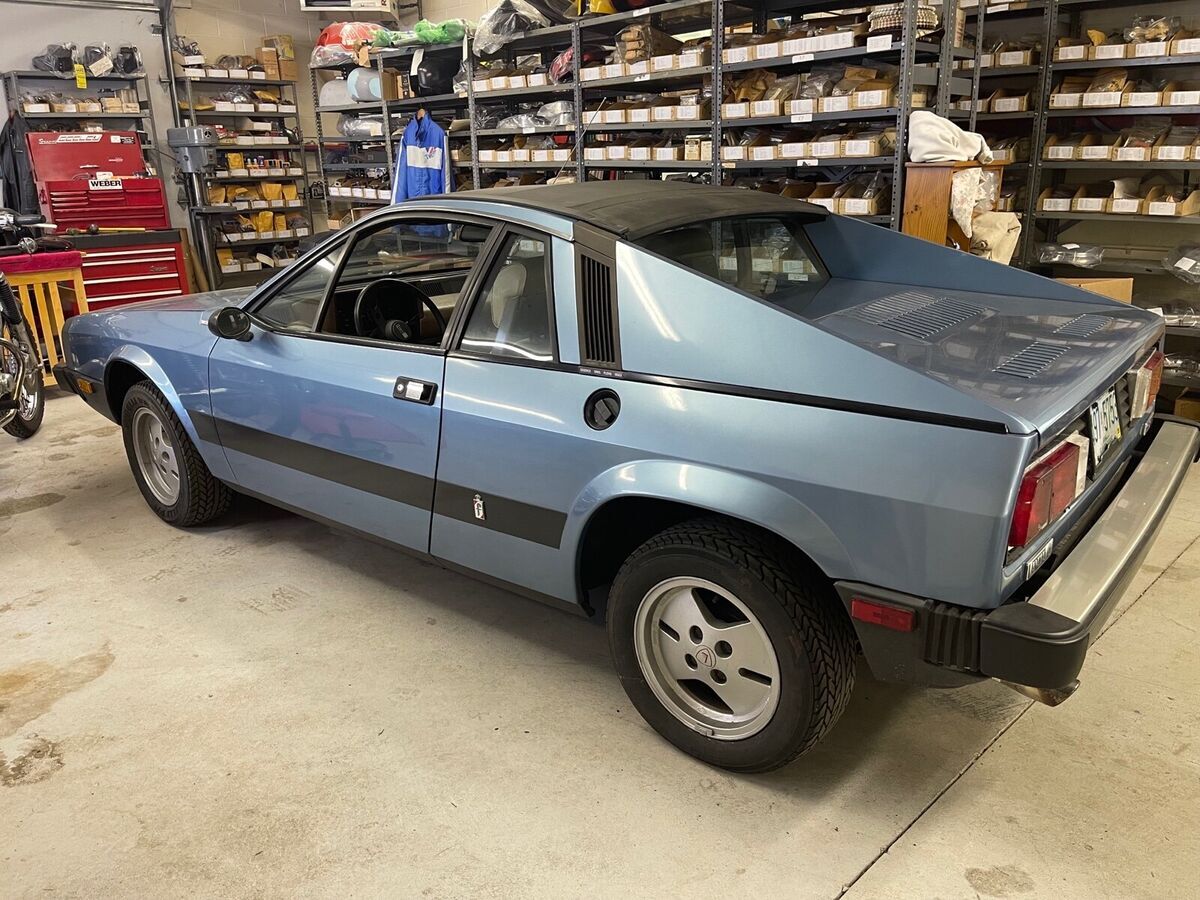 1976 lancia scorpion sportscar blue rwd manual