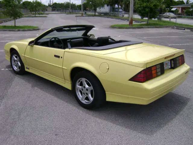 1988 camaro lt convertible factory yellow 5.7 t5 5 speed manual