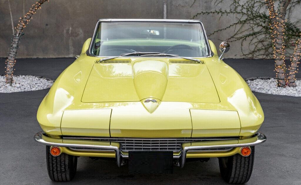 1967 chevrolet corvette convertible sunfire yellow