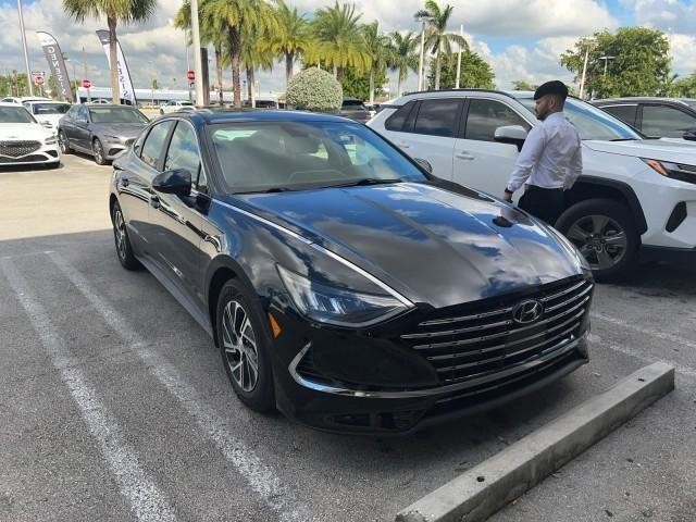 2022 hyundai sonata hybrid blue