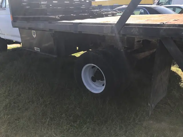 dually f450 truck superduty with stake body and lift gate 1992