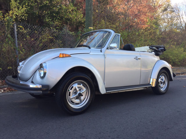 1979 vw super bettle convertible rare clean low miles new parts records top down