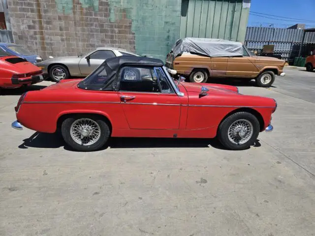 1967 mg midget convertible red rwd manual
