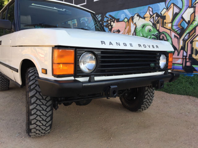 1989 range rover classic - land rover - extremely clean - white/tan - no reserve
