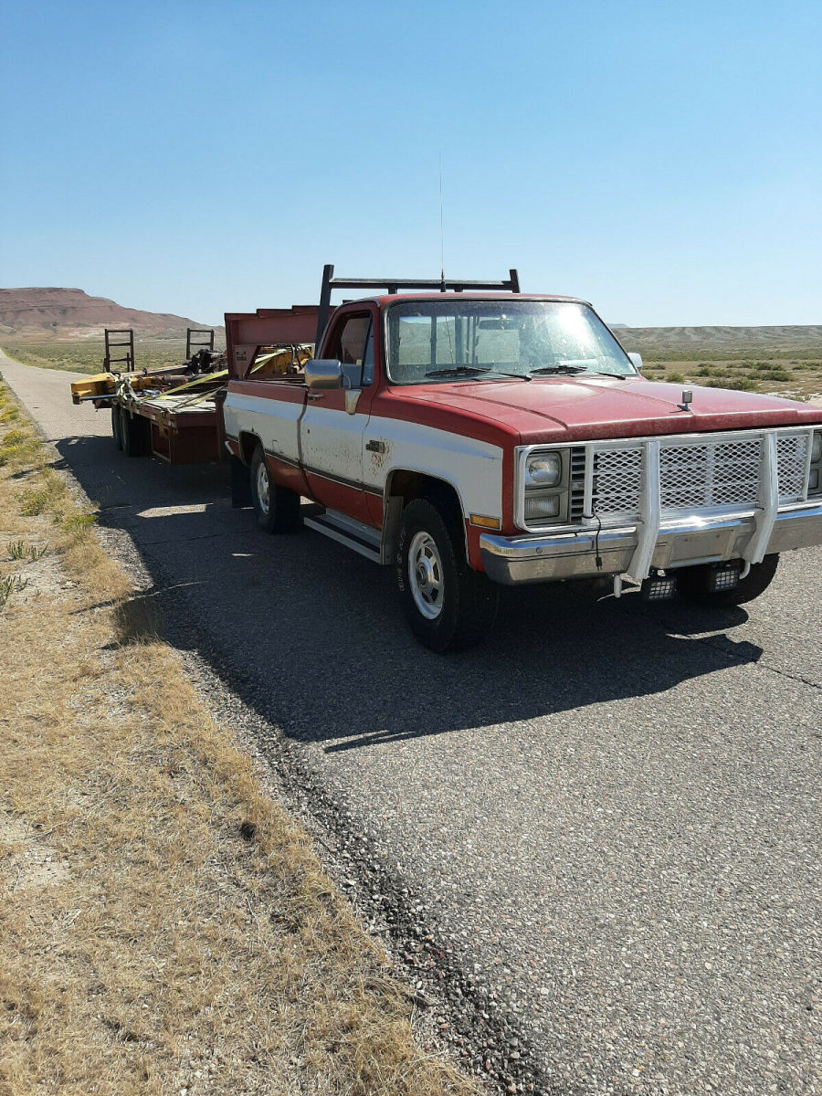 1984 chevrolet k20 4×4 / 4 spd manual buyer pays shipping
