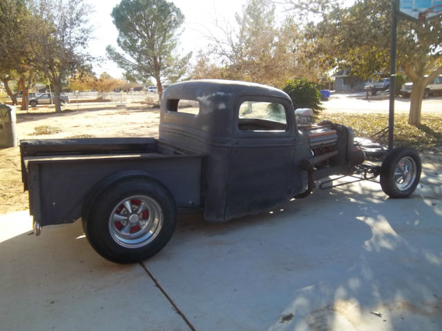 1936 ford pick up truck hot rod 331 hemi bobber rat